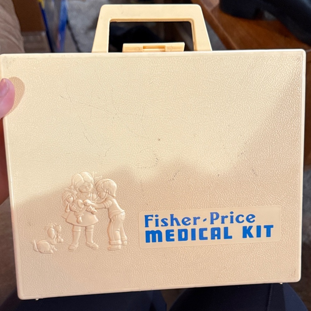 Vintage 1977Fisher-Price Play Cream Medical Kit